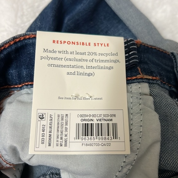 Cat & Jack Jeans Shorts Adjustable Waist 4T - Picture 5 of 5